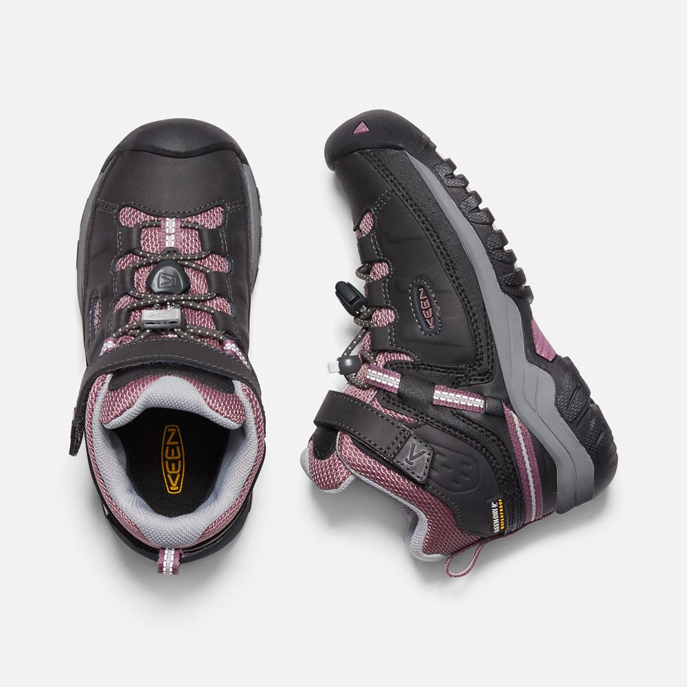 Bottes de Randonnée Keen Enfant Noir/Rose | Targhee Waterproof | JDEFL-0128